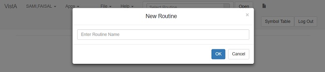 Create New Routine Popup