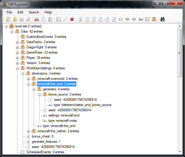 level.dat structure