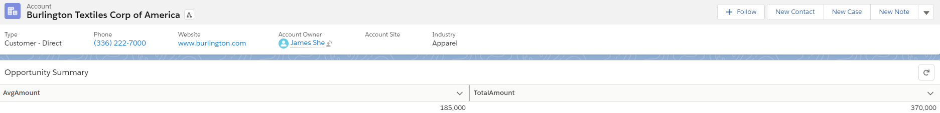 soqlDatatable aggregate query example