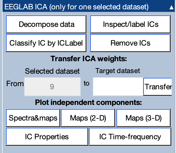 EEGLAB ICA