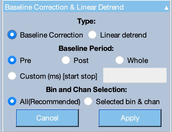 Baseline Correction