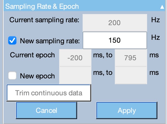 Sampling Rate