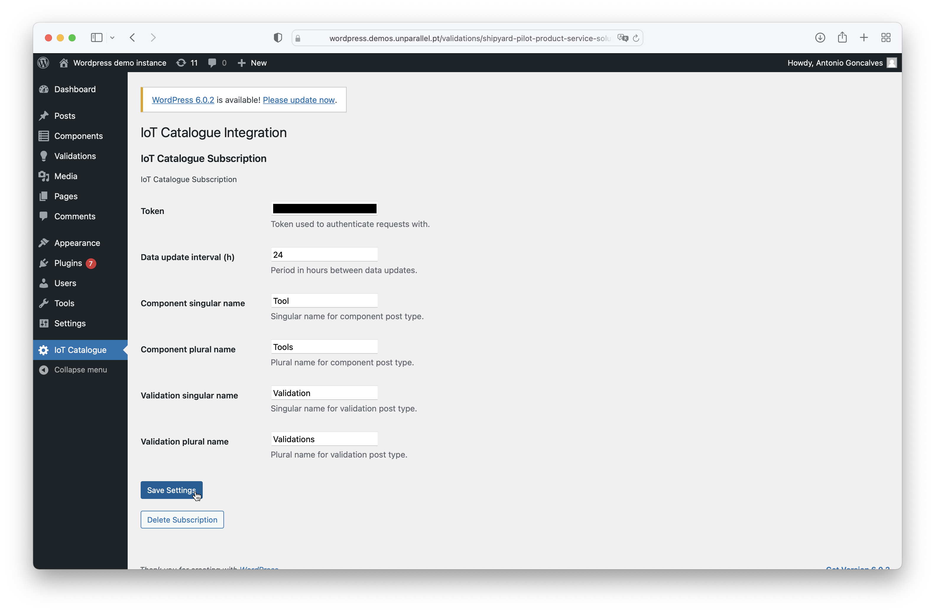 Change component to tool